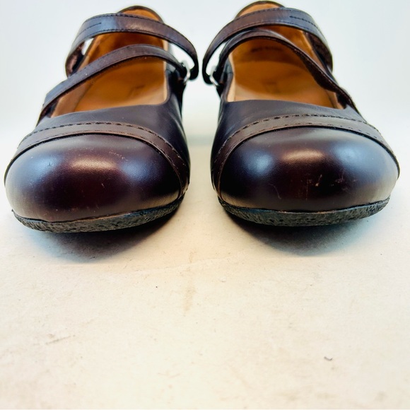 Kumfs Ziera Brown Xray Z Strap Mary Janes Flats size 36 5.5 - Picture 3 of 11